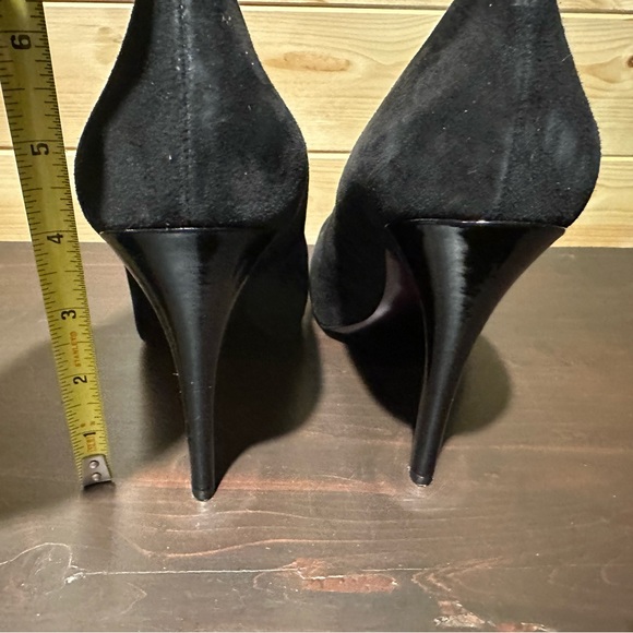 Jessica Simpson Black Suede Pumps Size 6 - Picture 3 of 7